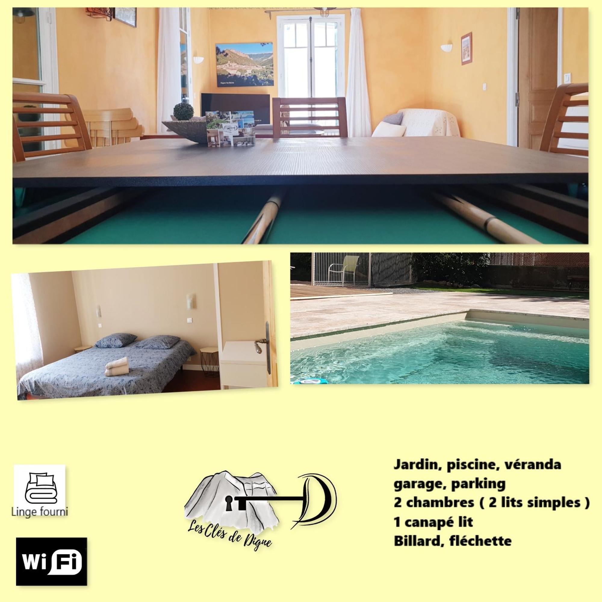 Spacieux T3 Avec Piscine ديني-ليه-بان المظهر الخارجي الصورة